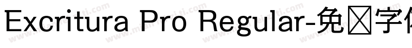 Excritura Pro Regular字体转换